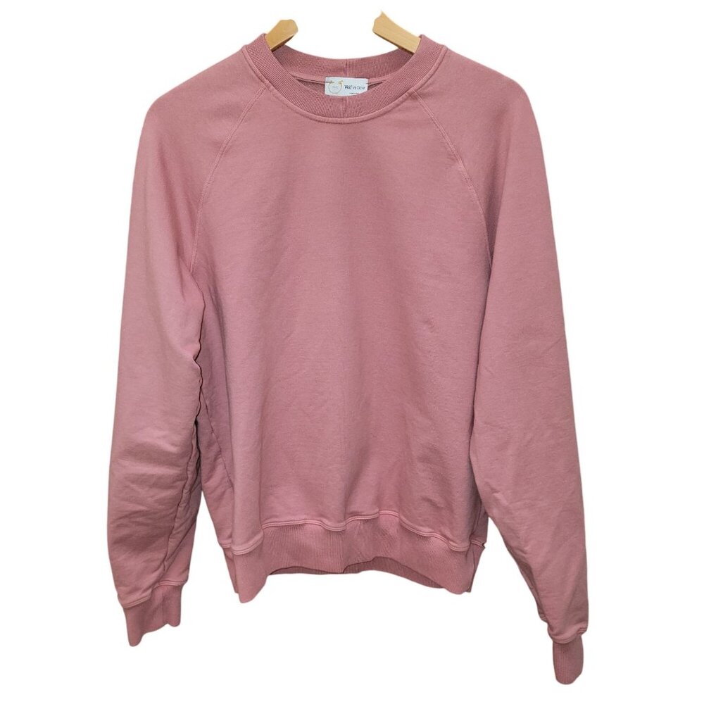 Wolf Vs Goat Pink Crewneck Sweatshirt S 58% Cotton 38% Modal 4% Elastan Made In